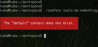 Default context does not exist